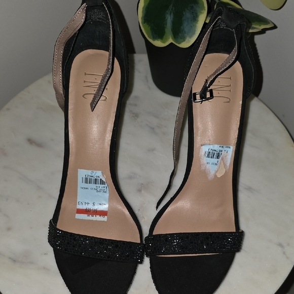 INC International Concepts Shoes - INC International Concepts Black and Tan Heels